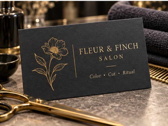 Beauty salons and spas business cards