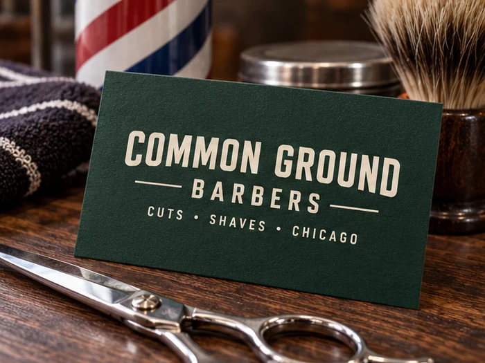 Hair salons and barbers business cards