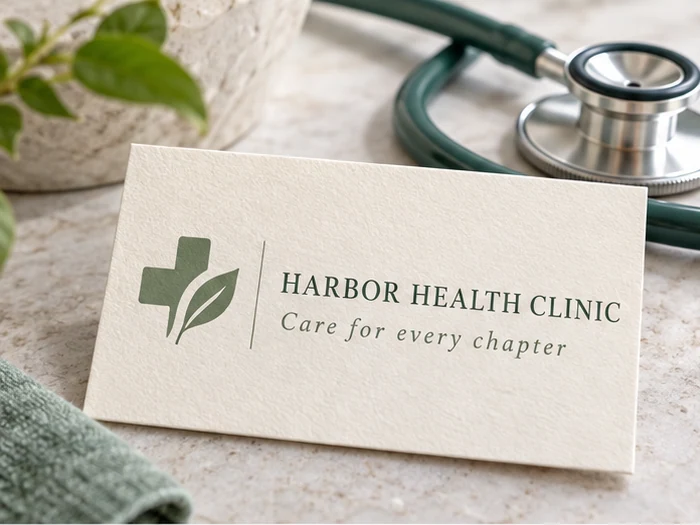 Healthcare clinics business cards