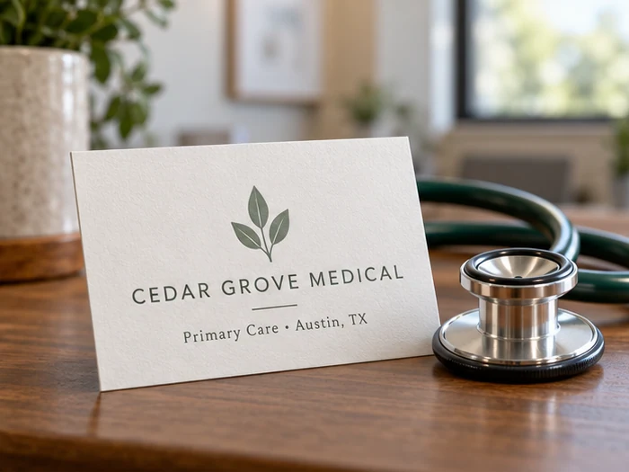 Medical offices business cards