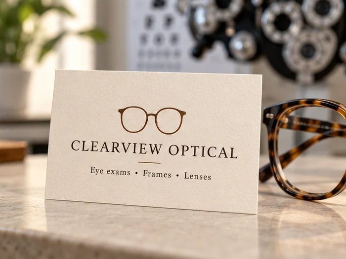 Optometrists business cards