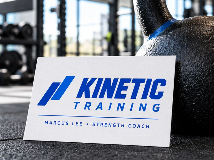 Personal trainers and gyms business cards