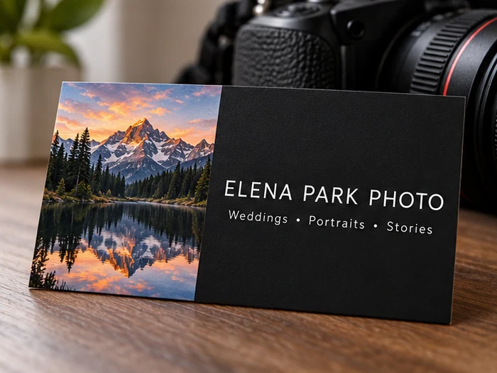 Photographers business cards