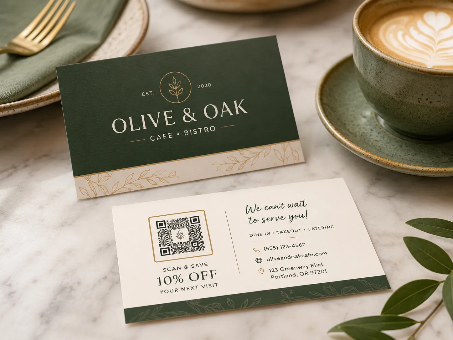 Restaurant & Cafe Cards