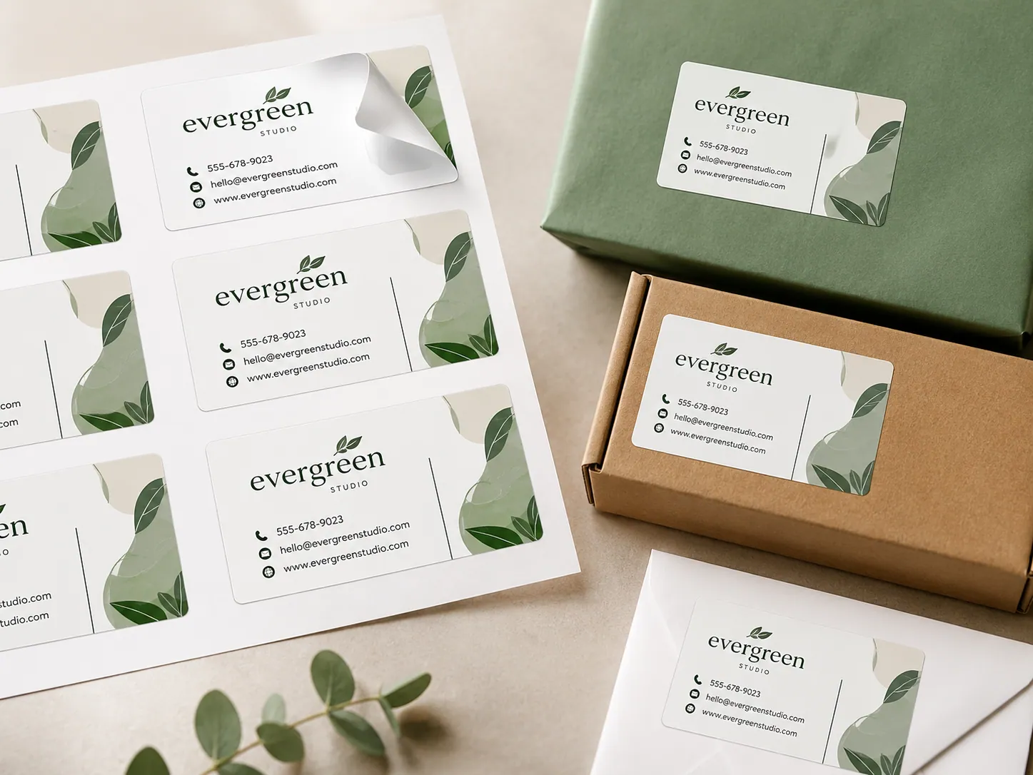 Business Card Stickers